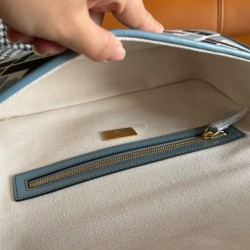Borsa Baguette Fendi 8BR600 Blu