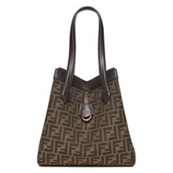 Borsa media Fendi Origami 8BH414 Caffè scuro