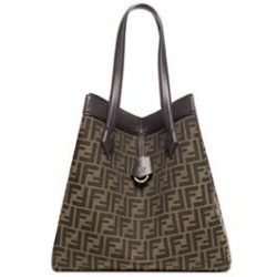 Borsa Fendi Origami Grande 8BH415 Caffè Scuro