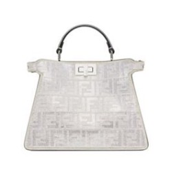 Fendi Peekaboo ISeeU Piccolo 8BN327 Argento