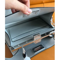 Fendi Peekaboo ISeeU Piccolo 8BN327 Argento Fendi Peekaboo ISeeU Piccolo 8BN327 Argento