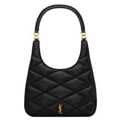 YSL Saint Laurent Sade Hobo In Pelle Di Agnello Nero