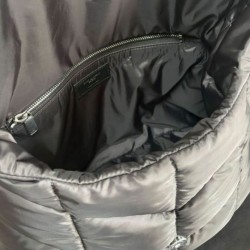 YSL Saint Laurent Puffer Messenger Borsa In Nylon Rigenerato Econyl Nero YSL Saint Laurent Puffer Messenger Borsa In Nylon Rigenerato Econyl Nero