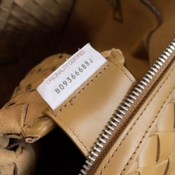 Cartella Grande Bottega Veneta Vitello Intrecciato Marrone