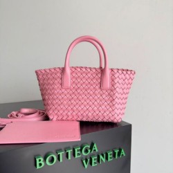 Bottega Veneta Mini Cabat Borsa Ribbon Intrecciato Agnello