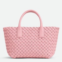Bottega Veneta Mini Cabat Borsa Ribbon Intrecciato Agnello
