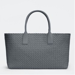 Borsa Bottega Veneta Cabat Media Thunder Intrecciato Agnello
