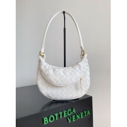 Borsa piccola Bottega Veneta Gemelli agnello intrecciata bianca Borsa piccola Bottega Veneta Gemelli agnello intrecciata bianca