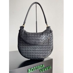 Borsa Bottega Veneta Gemelli Media Agnello Intrecciato Nera Borsa Bottega Veneta Gemelli Media Agnello Intrecciato Nera