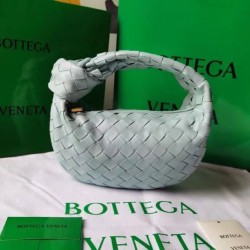 Bottega Veneta BV Jodie Mini Borsa Verde acqua Lavato Intrecciato Agnello