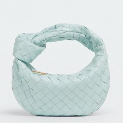 Bottega Veneta BV Jodie Mini Borsa Verde acqua Lavato Intrecciato Agnello