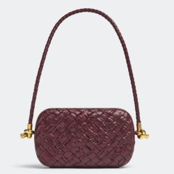 Bottega Veneta Nodo Minaudiere Sulla Tracolla Foulard Barolo Intreccio 