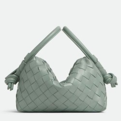 Borsa a tracolla Bottega Veneta Piccolo Loop agnello Sauge Intrecciato