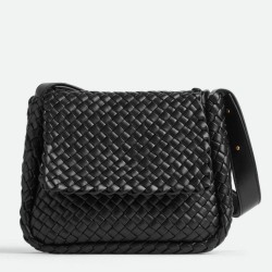 Borsa piccola Bottega Veneta Cobble Intrecciato nero