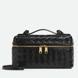Bottega Veneta Bang Bang Vanity Case Nero Intrecciato