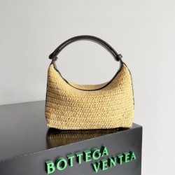 Bottega Veneta Mini Wallace Borsa Raffia Naturale
