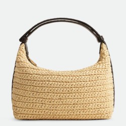 Bottega Veneta Mini Wallace Borsa Raffia Naturale