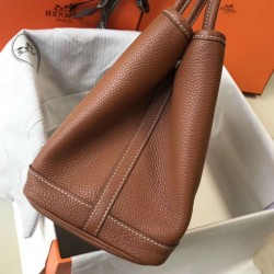 Hermes Garden Party 36 Borsa Oro Clemence vitello