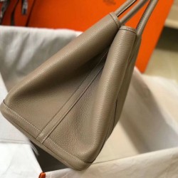 Hermes Garden Party 36 Borsa Grigio Clemence vitello