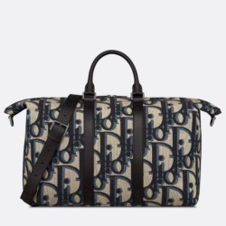 Dior Weekender 40 Borsa Beige Maxi Dior Oblique Jacquard