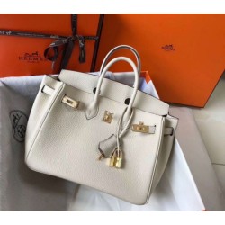 Hermes Birkin 25cm Borsa Beton Clemence Hermes Birkin 25cm Borsa Beton Clemence