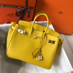 Hermes Birkin 25cm Borsa Soleil Clemence