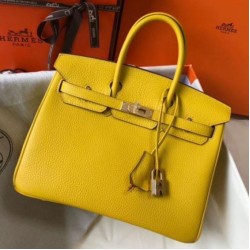 Hermes Birkin 25cm Borsa Soleil Clemence