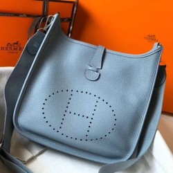 Hermes Evelyne III 29 PM Borsa Blue Lin Clemence