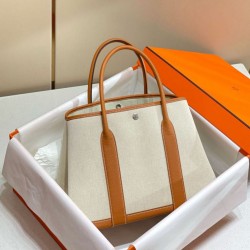 Hermes Garden Party 36cm Borsa Toile e Oro