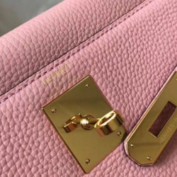 Hermes Kelly 32cm Retourne Borsa Rosa Clemence