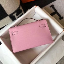 Hermes Kelly Pochette Borsa Malva Sylvestre Epsom