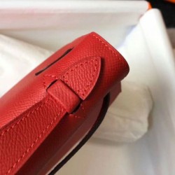 Hermes Kelly Pochette Borsa Rosso Epsom
