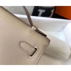 Hermes Kelly Pochette Borsa Gris Tourterelle Epsom Hermes Kelly Pochette Borsa Gris Tourterelle Epsom