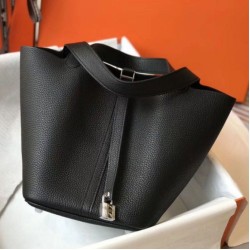 Hermes Picotin Lock 18 Borsa Nero Clemence