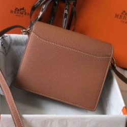 Hermes Sac Roulis Mini Borsa Oro Evercolor Vitello