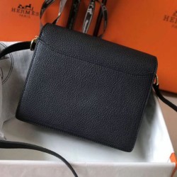 Hermes Sac Roulis Mini Borsa Nero Evercolor Vitello