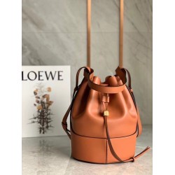Loewe Medium Balloon Bucket Borsa Camel Calfskin Loewe Medium Balloon Bucket Borsa Camel Calfskin