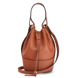 Loewe Medium Balloon Bucket Borsa Camel Calfskin