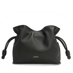 Loewe Mini Flamenco Clutch Borsa Nero Nappa Vitello