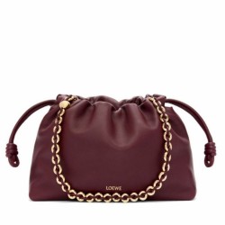 Loewe Flamenco Purse Borgogna Nappa Agnello