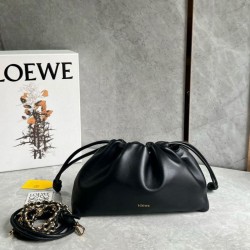 Loewe Flamenco Purse Nero Nappa Agnello