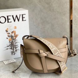 Loewe Gate Piccolo Borsa Sabbia Vitello e Jacquard Loewe Gate Piccolo Borsa Sabbia Vitello e Jacquard