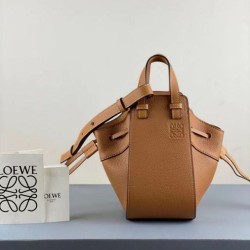 Loewe Mini Hammock Drawstring Borsa Brown