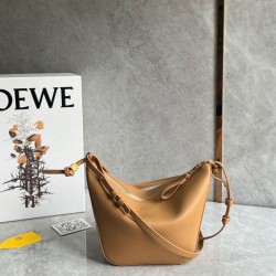 Loewe Mini Hammock Hobo Borsa Light Brown Vitello