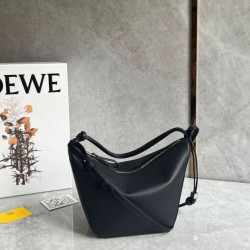 Loewe Mini Hammock Hobo Borsa Nero Vitello Loewe Mini Hammock Hobo Borsa Nero Vitello
