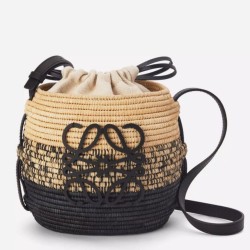 Loewe x Paula's Ibiza Raffia Beehive Degrade Basket Borsa