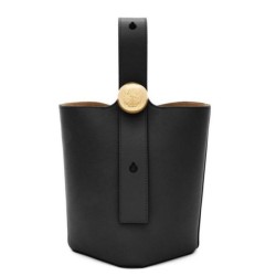 Loewe Mini Pebble Bucket Borsa Nero Vitello