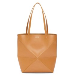 Loewe Grande Puzzle Fold Tote Borsa Tan Calfskin