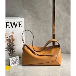 Loewe Puzzle Hobo Borsa Brown Nappa Calfskin Loewe Puzzle Hobo Borsa Brown Nappa Calfskin