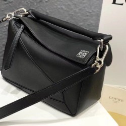 Loewe Piccolo Puzzle Borsa Nero Vitello